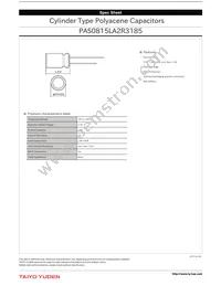 PAS0815LA2R3185 Datasheet Cover