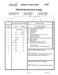 PAS150-3 Datasheet Page 3