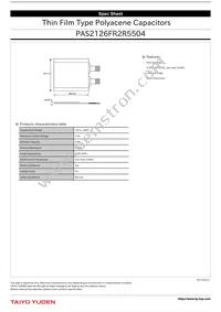 PAS2126FR2R5504 Datasheet Cover