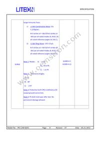 PB-1240-6SA0 Datasheet Page 8