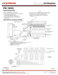 PB-16HQ Datasheet Cover