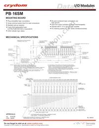 PB-16SM-V Datasheet Cover