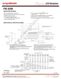 PB-8SM-V Datasheet Cover