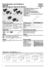 PB22BEM41R Datasheet Cover