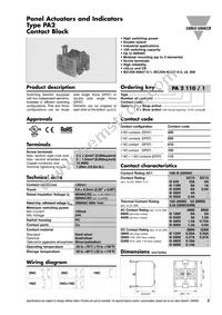 PB22BEM41R Datasheet Page 2