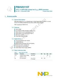 PBHV8115T Datasheet Page 2