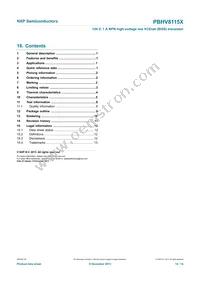 PBHV8115X Datasheet Page 15