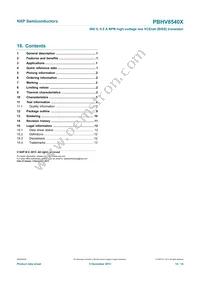 PBHV8540X Datasheet Page 15