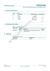 PBHV8540Z Datasheet Page 3