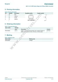 PBHV8560ZX Datasheet Page 2