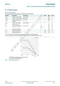 PBHV8560ZX Datasheet Page 3