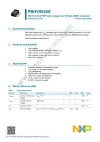 PBHV9040X Datasheet Page 2