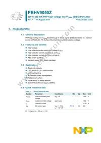 PBHV9050Z/ZLX Datasheet Page 2