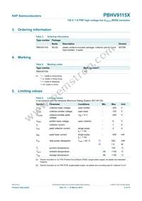 PBHV9115X Datasheet Page 3