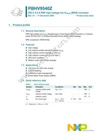 PBHV9540Z Datasheet Page 2