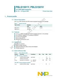 PBLS1501Y Datasheet Page 2