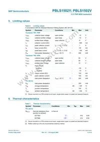 PBLS1502V Datasheet Page 4