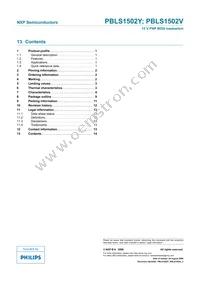 PBLS1502V Datasheet Page 15