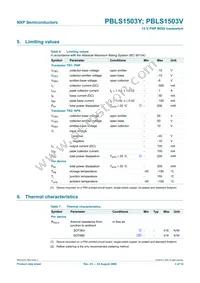 PBLS1503V Datasheet Page 4