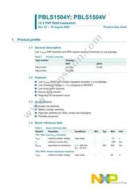 PBLS1504V Datasheet Page 2