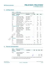 PBLS1504V Datasheet Page 4