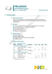 PBLS2002S Datasheet Page 2