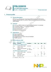 PBLS2003S Datasheet Page 2