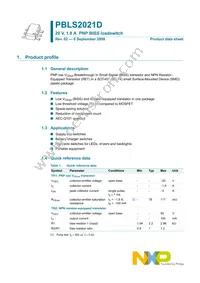 PBLS2021D Datasheet Page 2