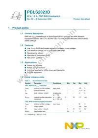 PBLS2023D Datasheet Page 2