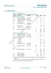 PBLS2023D Datasheet Page 4