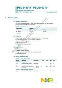 PBLS4001V Datasheet Page 2