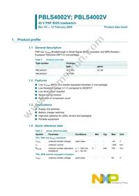 PBLS4002V Datasheet Page 2