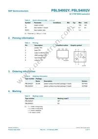 PBLS4002V Datasheet Page 3