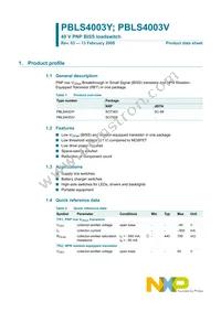 PBLS4003V Datasheet Page 2