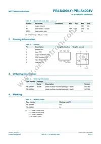 PBLS4004V Datasheet Page 3