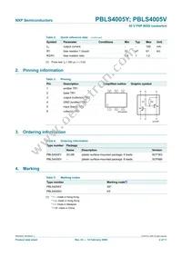 PBLS4005V Datasheet Page 3