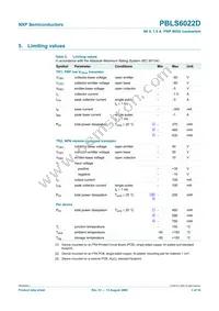 PBLS6022D Datasheet Page 4