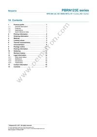 PBRN123ES Datasheet Page 17