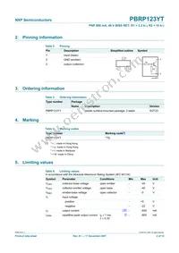 PBRP123YT Datasheet Page 3