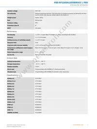 PBS-RP100SN1SS0BMA0Z Datasheet Page 3