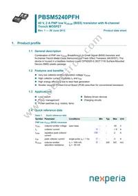 PBSM5240PFH Datasheet Cover