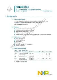 PBSS2515E Datasheet Page 2