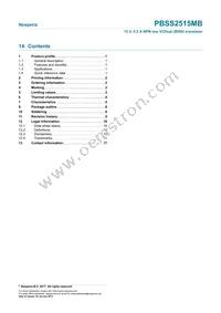 PBSS2515MB Datasheet Page 12