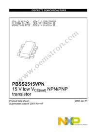 PBSS2515VPN Datasheet Page 2