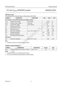 PBSS2515VPN Datasheet Page 4