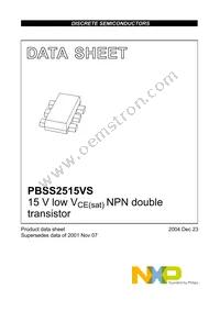 PBSS2515VS Datasheet Page 2