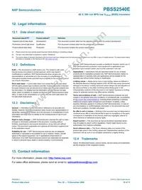 PBSS2540E Datasheet Page 11