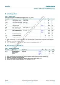 PBSS2540M Datasheet Page 3