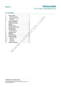 PBSS2540MB Datasheet Page 12