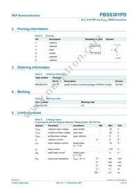 PBSS301PD Datasheet Page 3